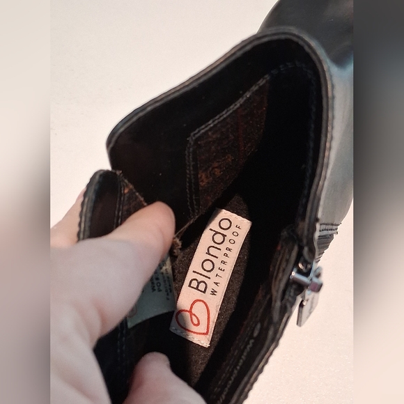 Blondo Waterproof Black Ankle Boots 8.5M NWT - Picture 12 of 12